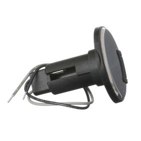 Attwood 910R Series Round Base 2-Pin Over Mold 306 Stainless Steel Black Cover