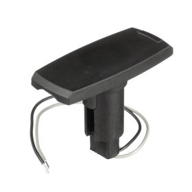 Attwood 910V Series Rectangle Base 2-Pin Black Composite Cover