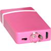 Fang Keychain Stun Gun and Flashlight with Battery Meter Pink