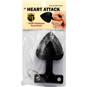 Heart Attack Self-defense Keychain Black