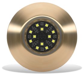 Lumishore ORA TIX404 Thru-Hull Mount Underwater White LED Bronze Housing 12/24vDC