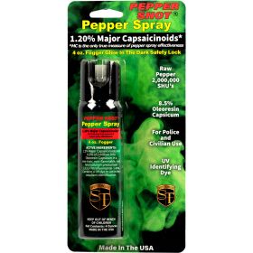 Pepper Shot 1.2% MC 4 oz pepper spray fogger
