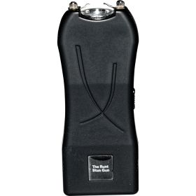 Rechargeable Runt 80,000,000 volt stun gun with flashlight and wrist strap disable pin Black