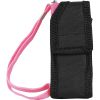 Rechargeable Runt 80,000,000 volt stun gun with flashlight and wrist strap disable pin Pink