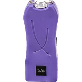 Rechargeable Runt 80,000,000 volt stun gun with flashlight and wrist strap disable pin Purple