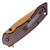 Assisted Open Folding Pocket Knife with Grey handle and Orange Blade