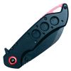 Assisted Open Folding Pocket Knife, Black Handle w/ Red Accents