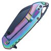 Assisted Open Folding Pocket Knife, Rainbow Handle w/ Black Accents