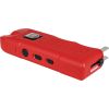 80,000,000 volt MutiGuard Stun Gun Alarm and Flashlight with Built in Charger Red