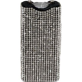Rhinestun Keychain Stun Gun Silver