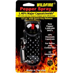WildFire 1.4% MC 1/2 oz Halo Rhinestone Holster Black