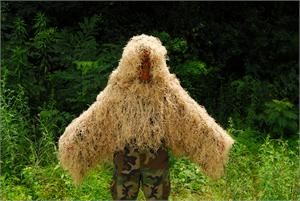 The "Tracker" Ghillie Poncho Synthetic thread version (Option: Color Desert)
