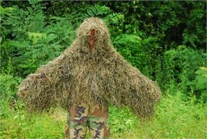 The "Tracker" Ghillie Poncho Synthetic thread version (Option: Color Woodland)