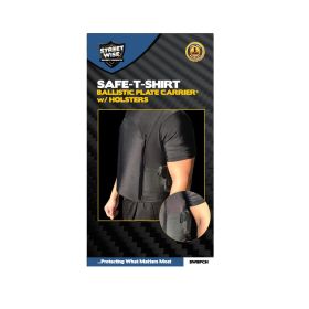 Safe-T-Shirt (Ballistic Plate Carrier w/Holster) (size: 3x-large)