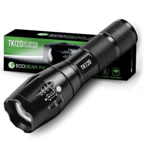 TK120 LED Tactical Flashlights with Strobe (Color: 1-Pack)